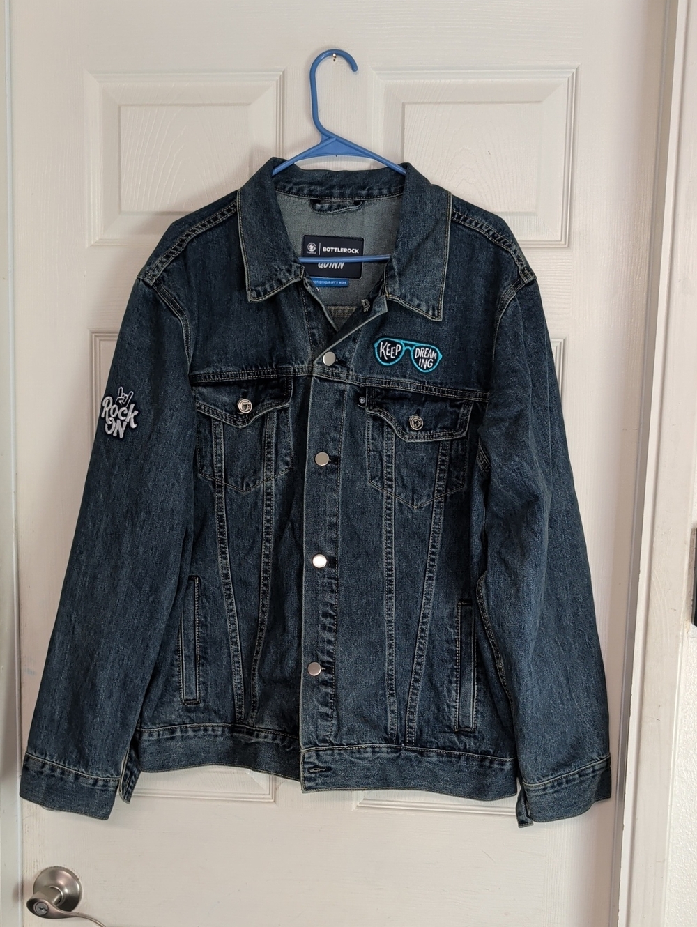 Bottlerock Black Jean Jacket Women Large